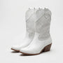 Classic Zip-Up Mid-Calf Fashion Boots - Patricia