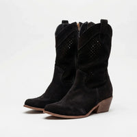 Classic Zip-Up Mid-Calf Fashion Boots - Patricia