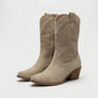 Classic Zip-Up Mid-Calf Fashion Boots - Patricia