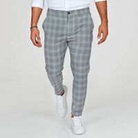 Close-Fitting Trousers With A Classic Check Design - Marlon