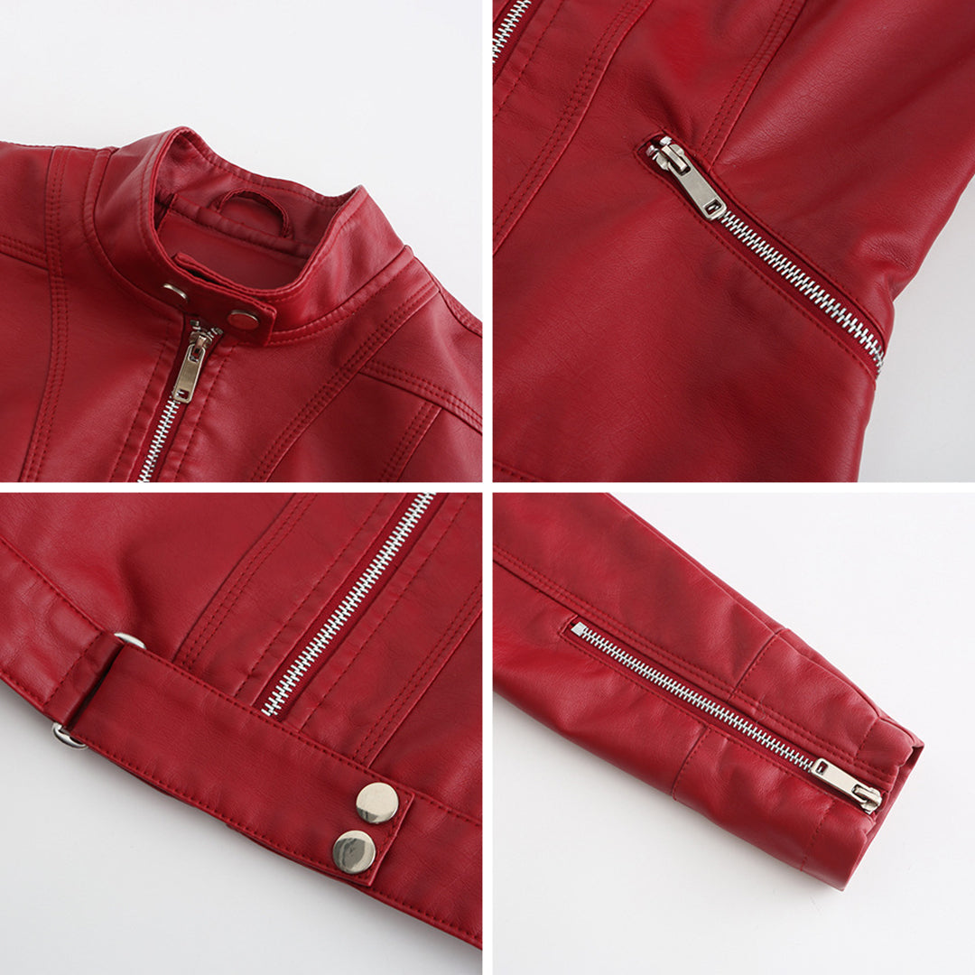Stilvolle Damen Lederjacke in klassischem Design – Marlene