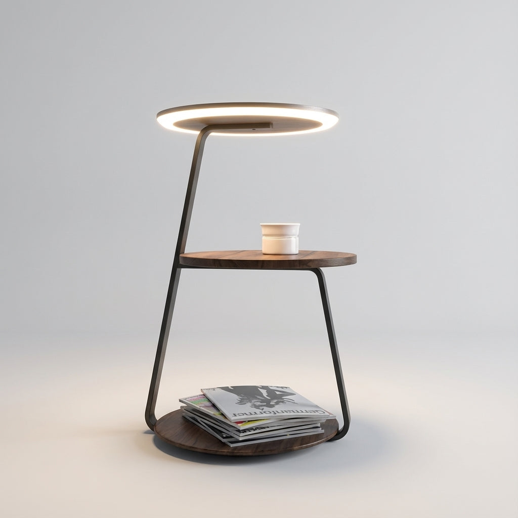 Compact Lamp Side Table -  Sidevael