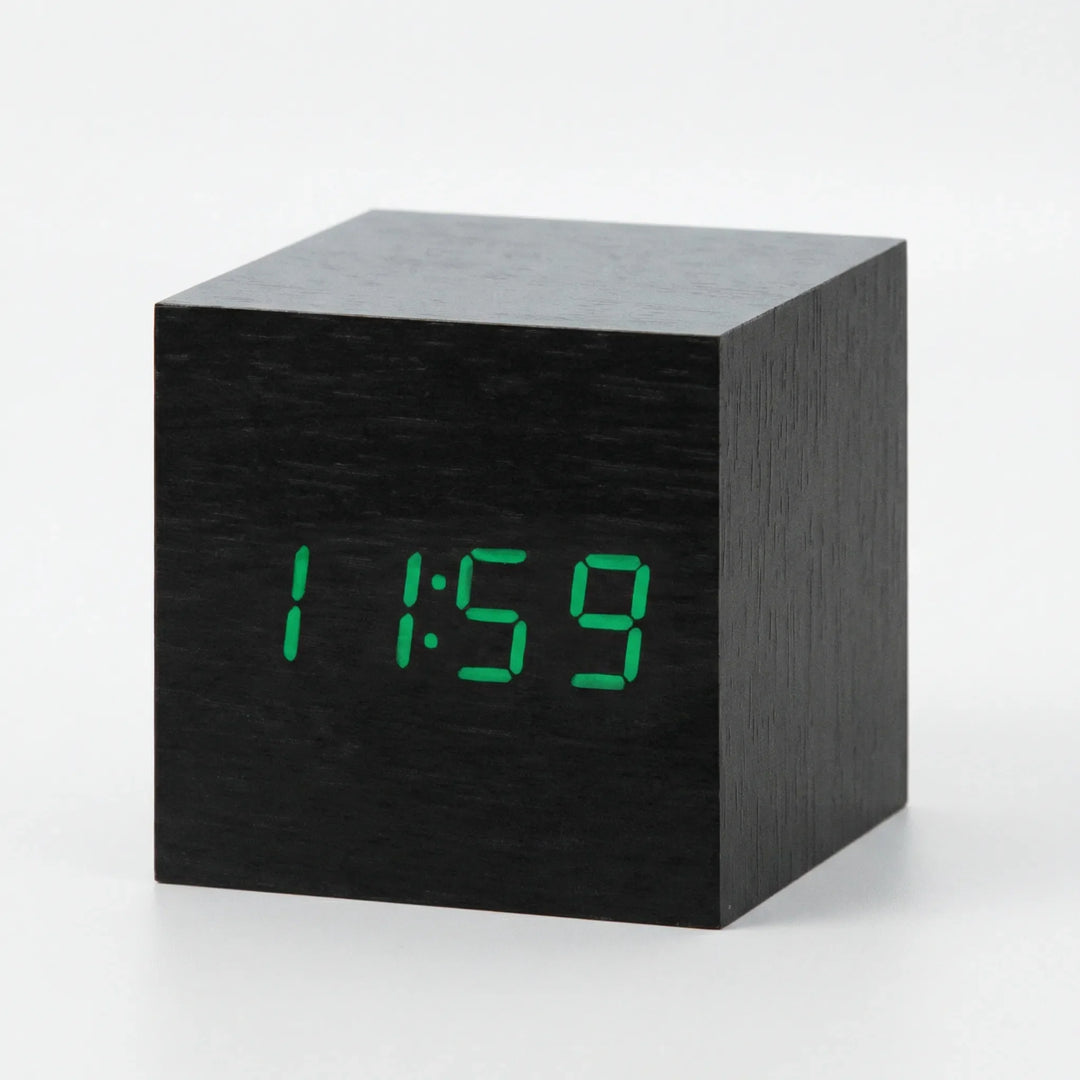 Compacte Digitale Kubusklok Met LED-Display - TimeCube