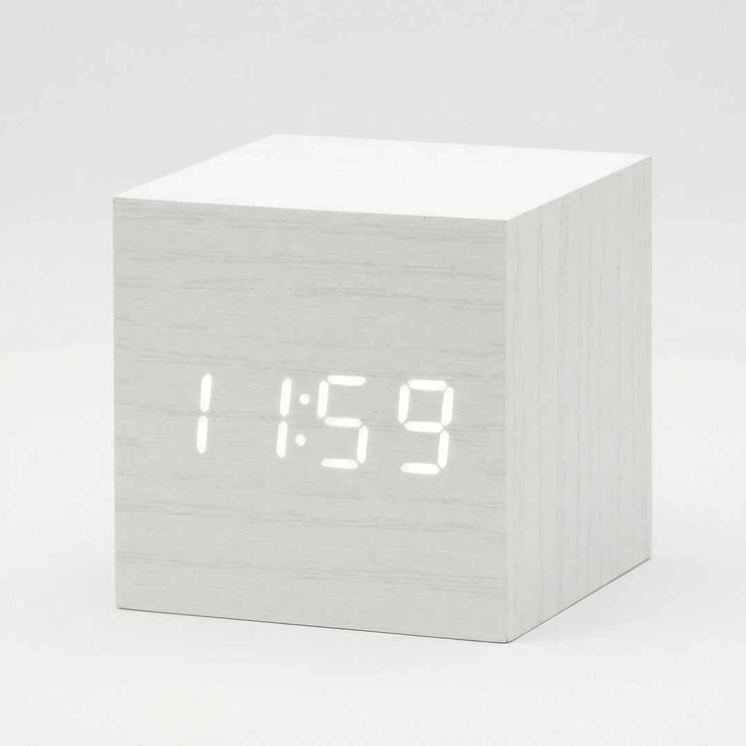 Compacte Digitale Kubusklok Met LED-Display - TimeCube
