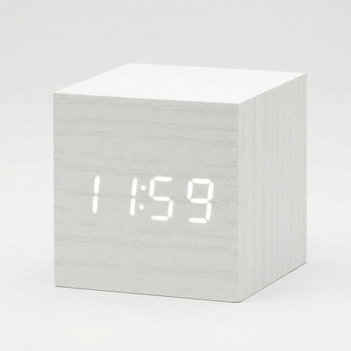 Compacte Digitale Kubusklok Met LED-Display - TimeCube