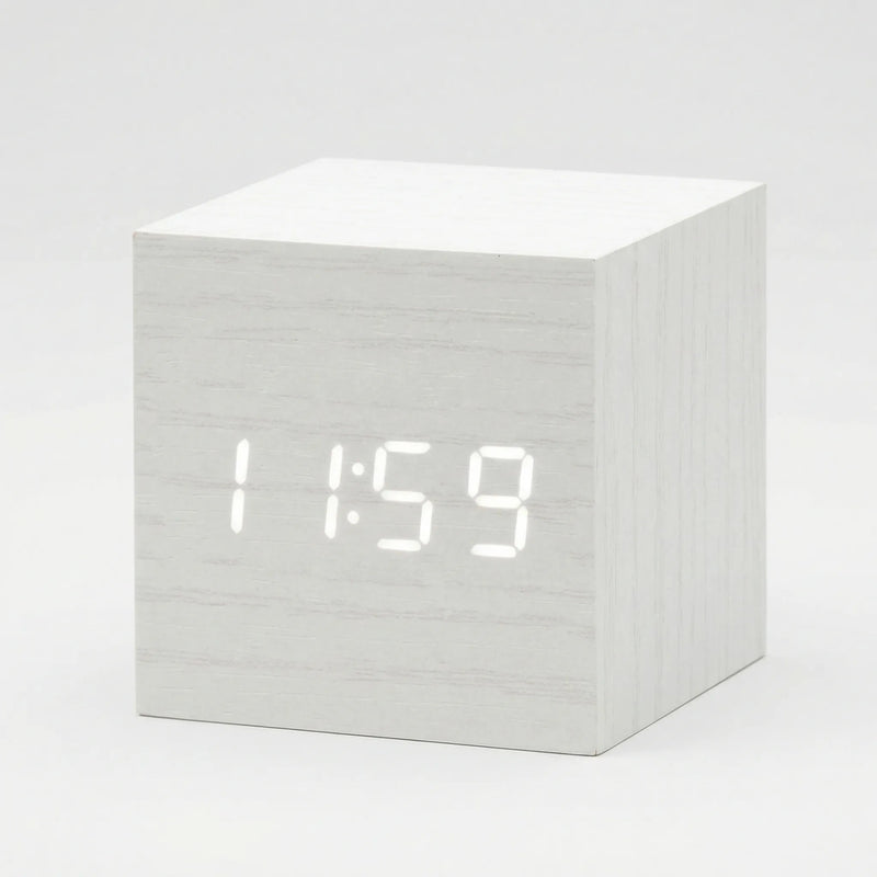 Compacte Digitale Kubusklok Met LED-Display - TimeCube