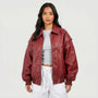 Contrast Stitch Faux-Finish Jacket - Tabitha