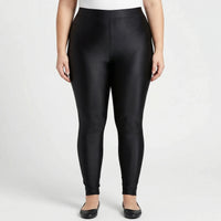Cropped Gym Leggings In Plus Size - Mildred