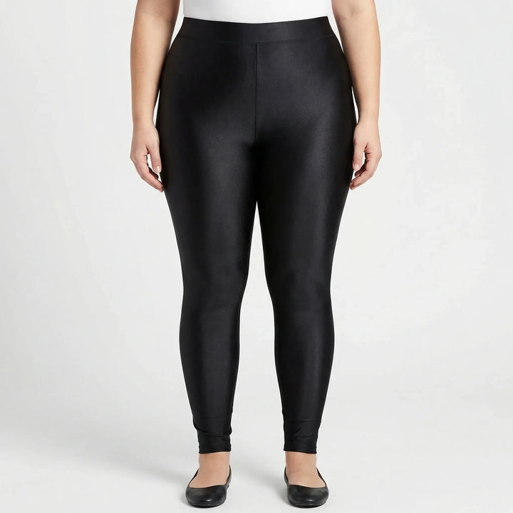 Cropped Gym Leggings In Plus Size - Mildred