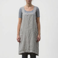 Crossback Pinafore Apron For Women - Heather