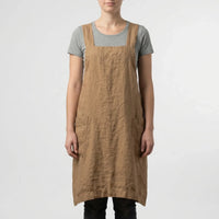 Crossback Pinafore Apron For Women - Heather