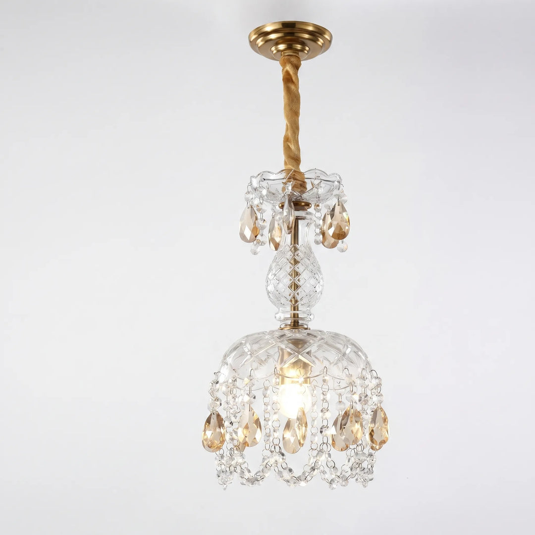 Crystal Pendant Chandelier With Droplets -  Crystella