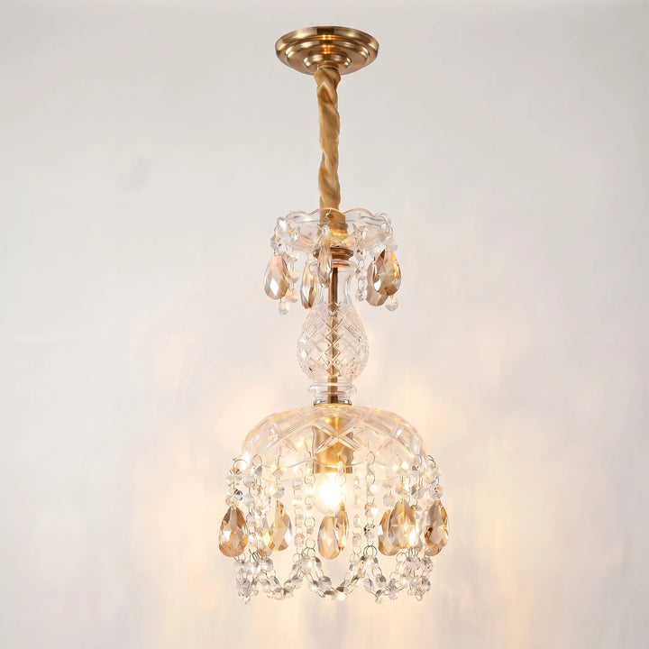 Crystal Pendant Chandelier With Droplets -  Crystella