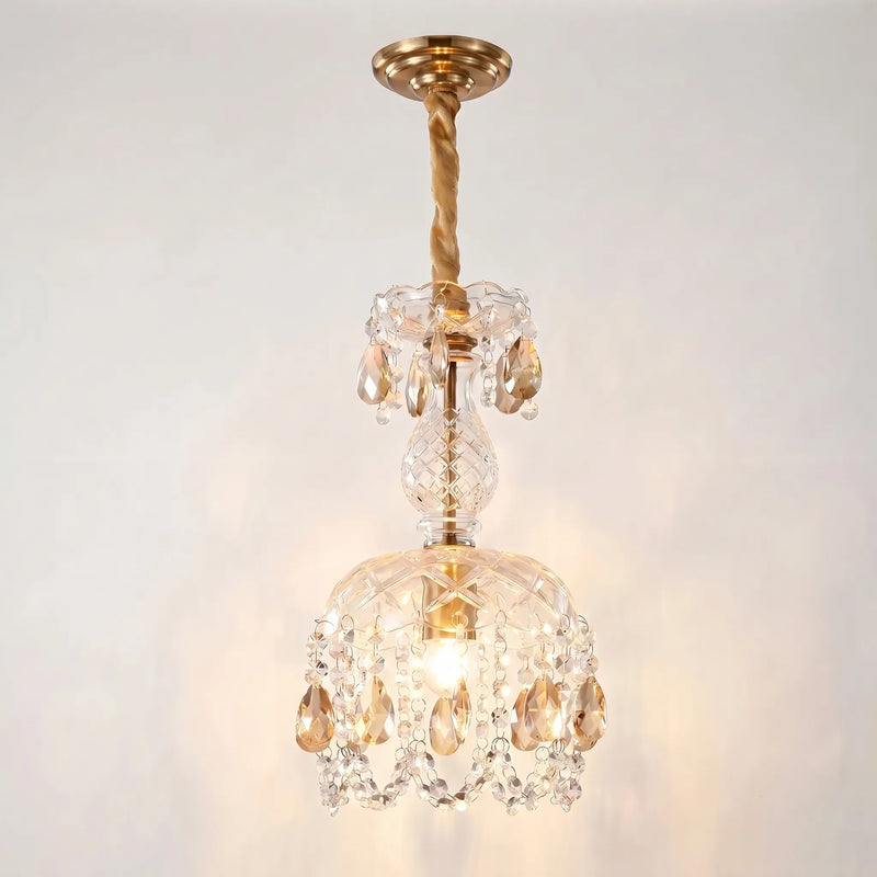 Crystal Pendant Chandelier With Droplets -  Crystella