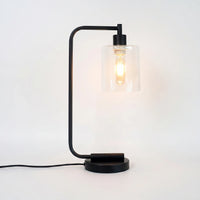 Cylindrical Glass Shade Table Lamp -  Stellox