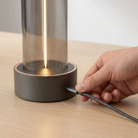 Cylindrical Touch-Dimmable LED Table Lamp -  Glowpillar