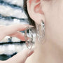Mehrschichtige runde Creolen mit hypoallergenem Design – Elivra