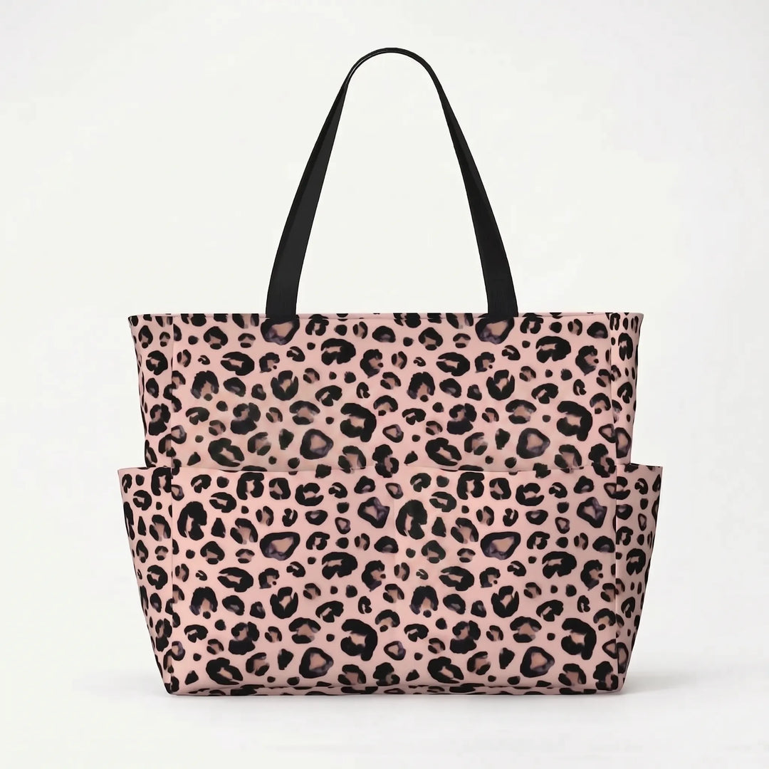 Damen Strandtasche Mit Leopardenmuster - Prowella