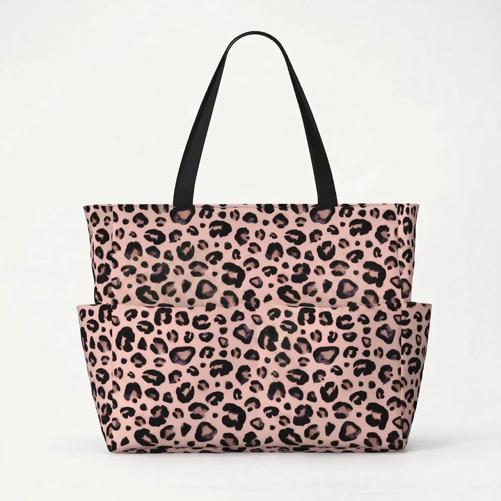 Damen Strandtasche Mit Leopardenmuster - Prowella