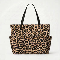 Damen Strandtasche Mit Leopardenmuster - Prowella