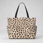 Damen Strandtasche Mit Leopardenmuster - Prowella