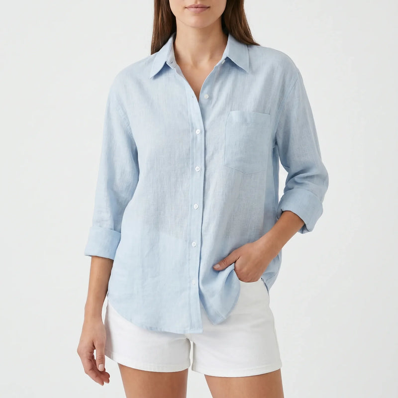 Damenbluse Hellblau -  Rosalie