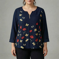 Damenbluse Lang In Plus Size - Stella