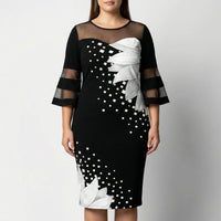 Damenkleid Mit Blumenmuster In Großen Größen - Patty