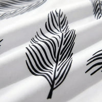 Damenkleid Weiß Mit Blätter-Print - Marion