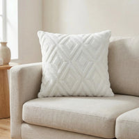 Decoratieve Kussenhoes Met 3D-Ruitpatroon - Rautiso