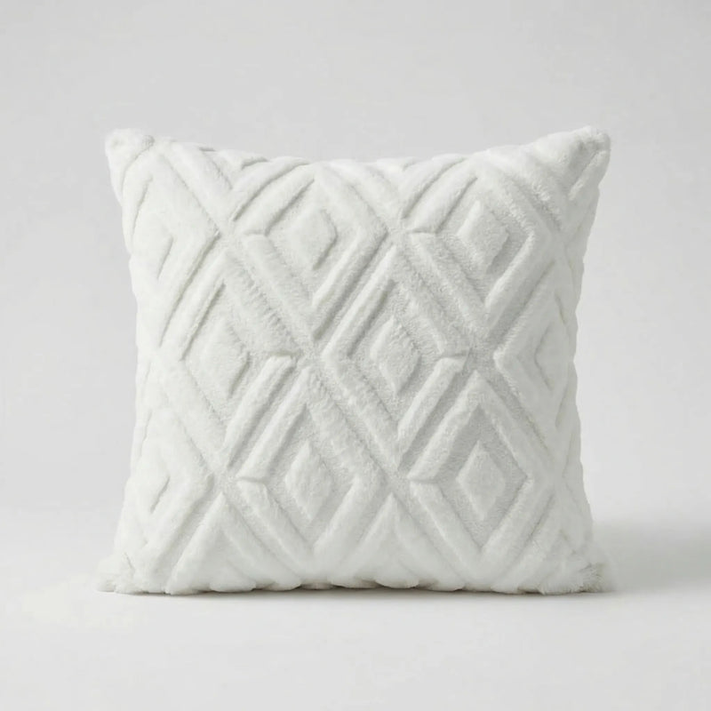 Decoratieve Kussenhoes Met 3D-Ruitpatroon - Rautiso