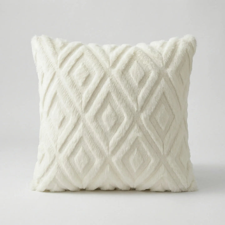 Decoratieve Kussenhoes Met 3D-Ruitpatroon - Rautiso
