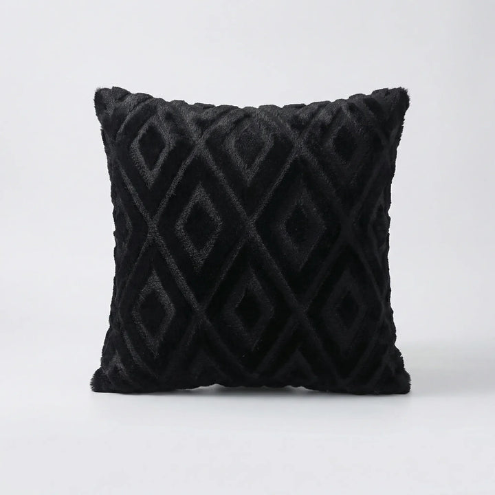 Decoratieve Kussenhoes Met 3D-Ruitpatroon - Rautiso