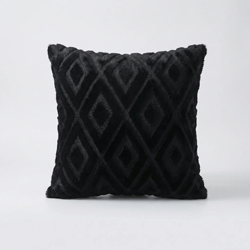 Decoratieve Kussenhoes Met 3D-Ruitpatroon - Rautiso