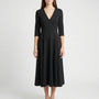 Deep V-Neck Midi Occasion Dress - Sophie