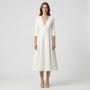 Deep V-Neck Midi Occasion Dress - Sophie