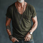 Deep V-Neck Short Sleeve Tee - Ross