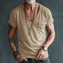 Deep V-Neck Short Sleeve Tee - Ross