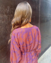 Deep V-Neck Wrap-Style Dress - Daisy