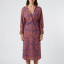 Deep V-Neck Wrap-Style Dress - Daisy