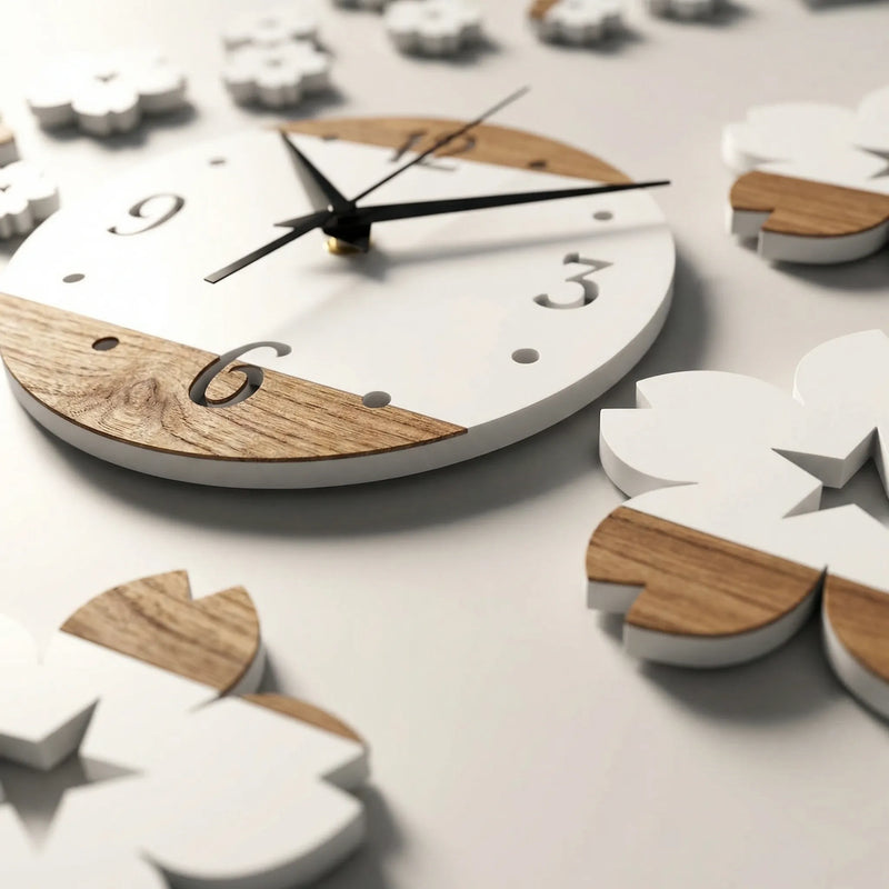 Dekorative Schmetterlings-Wanduhr - Flutterique