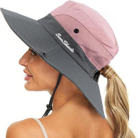 Stylischer Damen UV-Schutz Sonnenhut mit breiter Krempe – Livia
