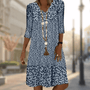 Ditsy Floral Midi Dress With Ruffle Hem - Amanda