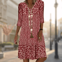 Ditsy Floral Midi Dress With Ruffle Hem - Amanda
