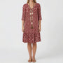 Ditsy Floral Midi Dress With Ruffle Hem - Amanda