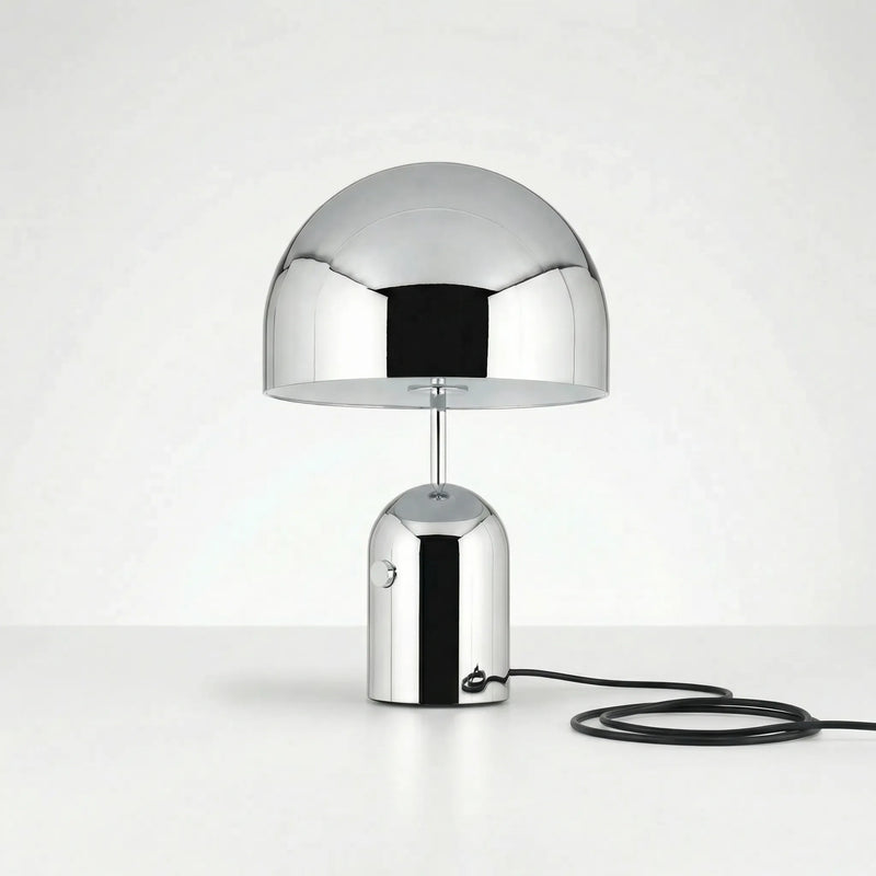 Dome-Shade Table Lamp With Polished Finish -  Domeclair