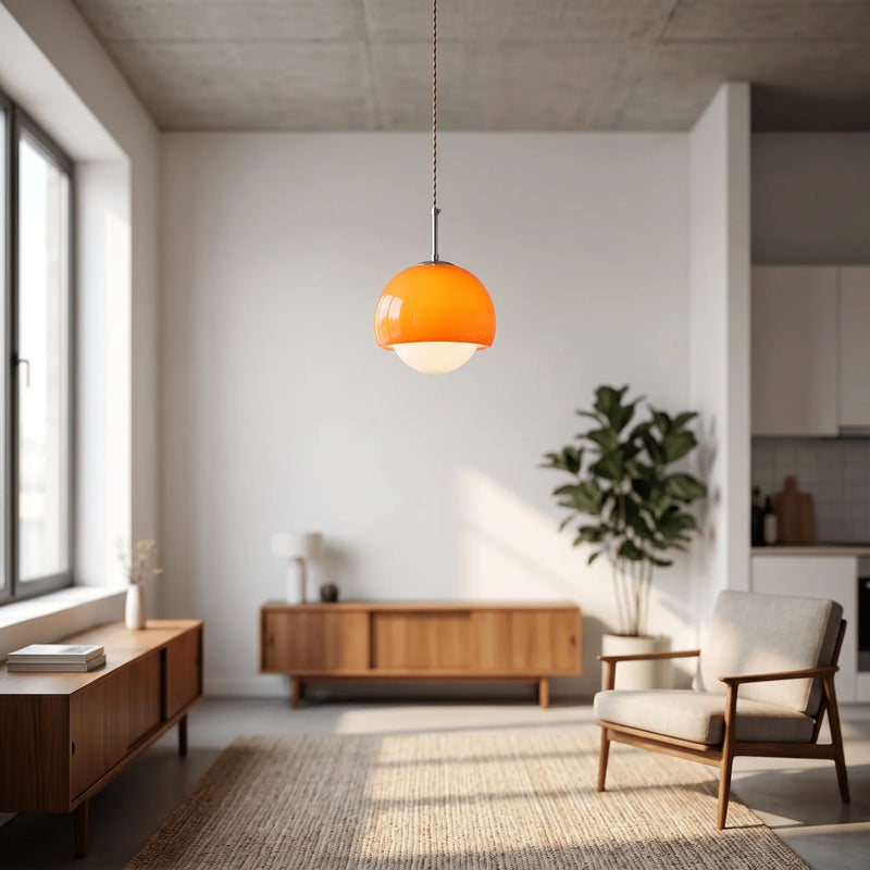 Dome Shaped Pendant Light -  RetroGlow