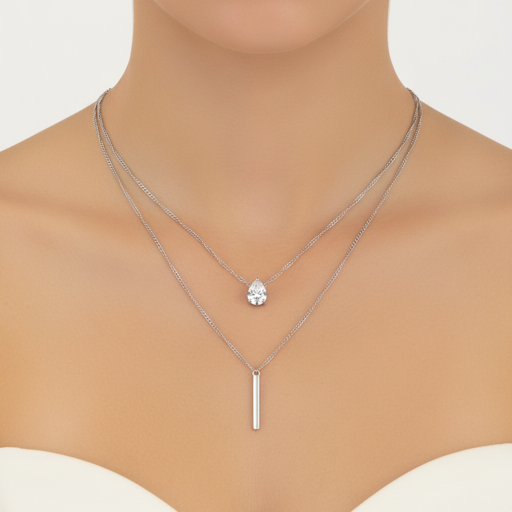 Doppelkette Mit Anhänger - ShimmerNeck 
