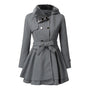 Double-Breasted Belted Winter Coat - Kristie