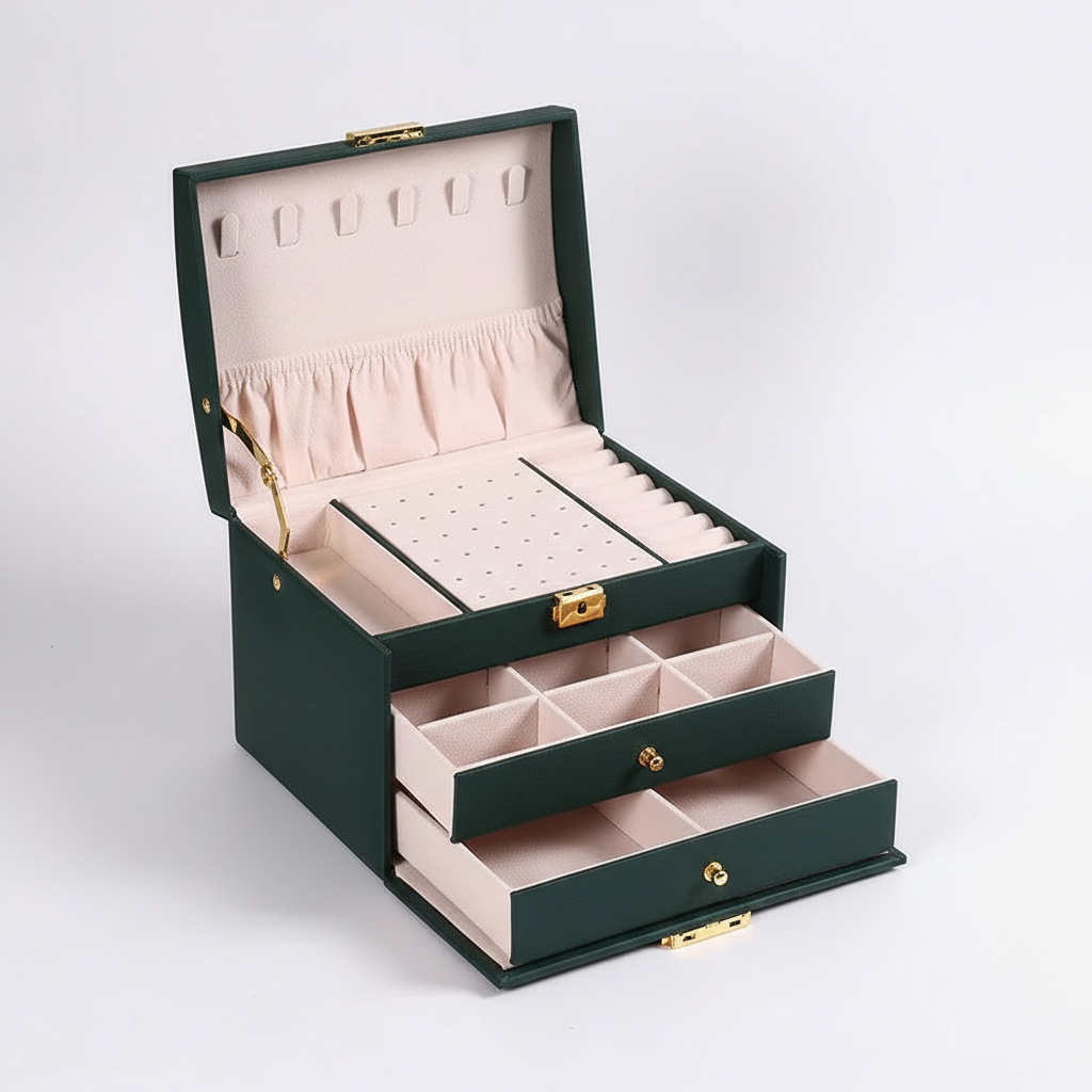 Dreischichtige Schmuckschatulle - JewelKeeper 